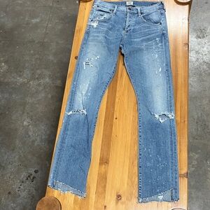 Citizens Of Humanity Light Blue Distressed Jeans
